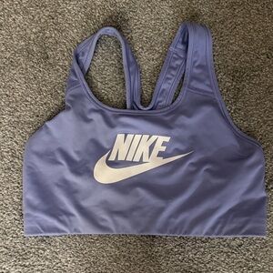 Nike Lavender/Purple Racerback Sports Bra with White Logo